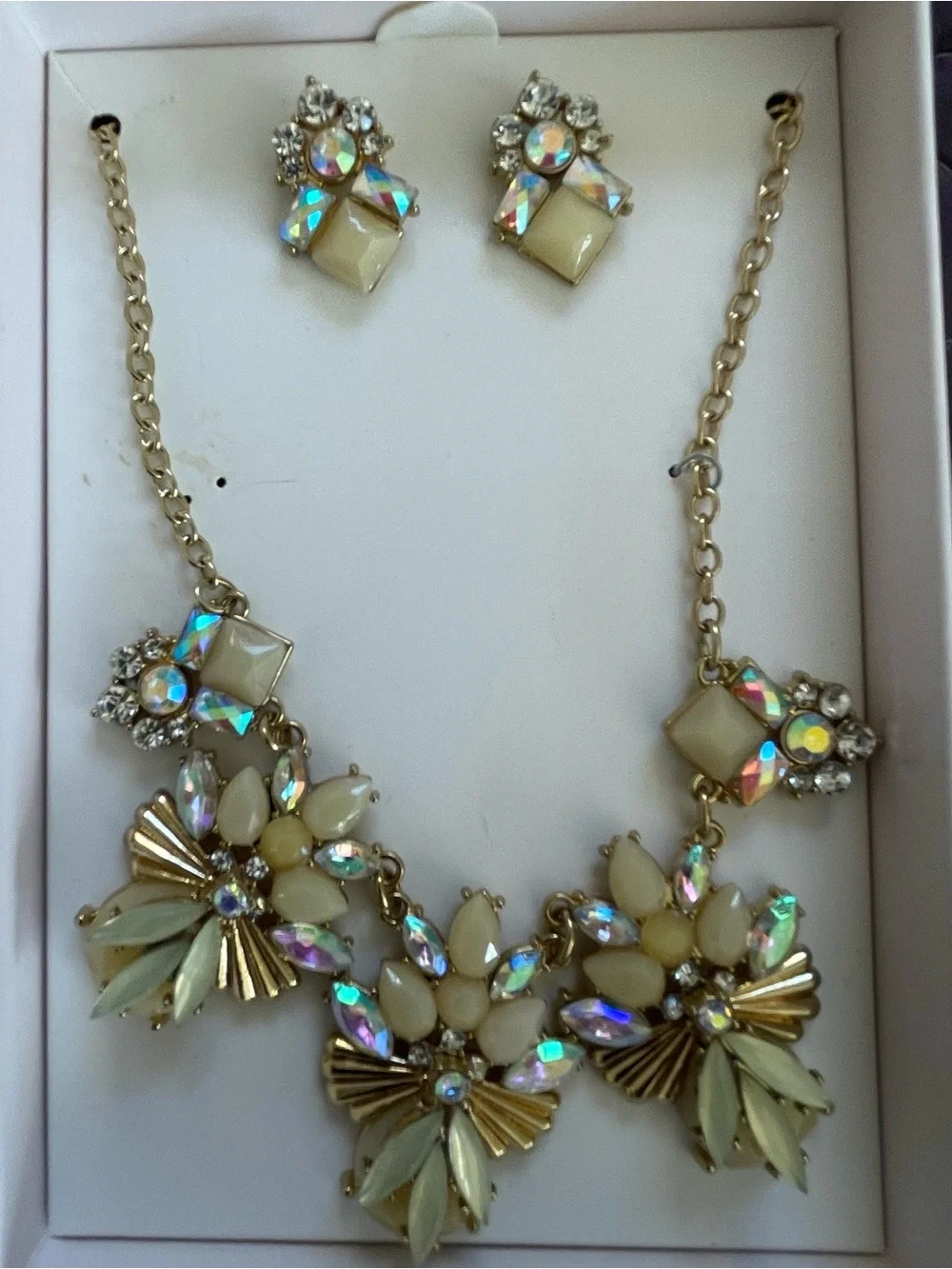 Rhinestone Costume Jewelry Set of 3 New - Picture 3 of 4